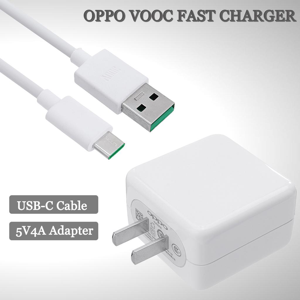 Bộ Sạc Nhanh Oppo VOOC 3.0 - Công suất 20W Cáp sạc VOOC USB-C (Xanh) Hàng chính hãng