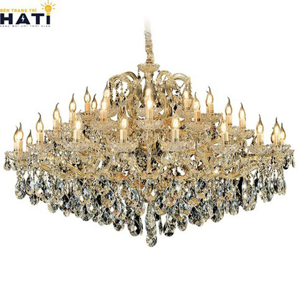 Đèn chùm pha lê cho phòng khách
