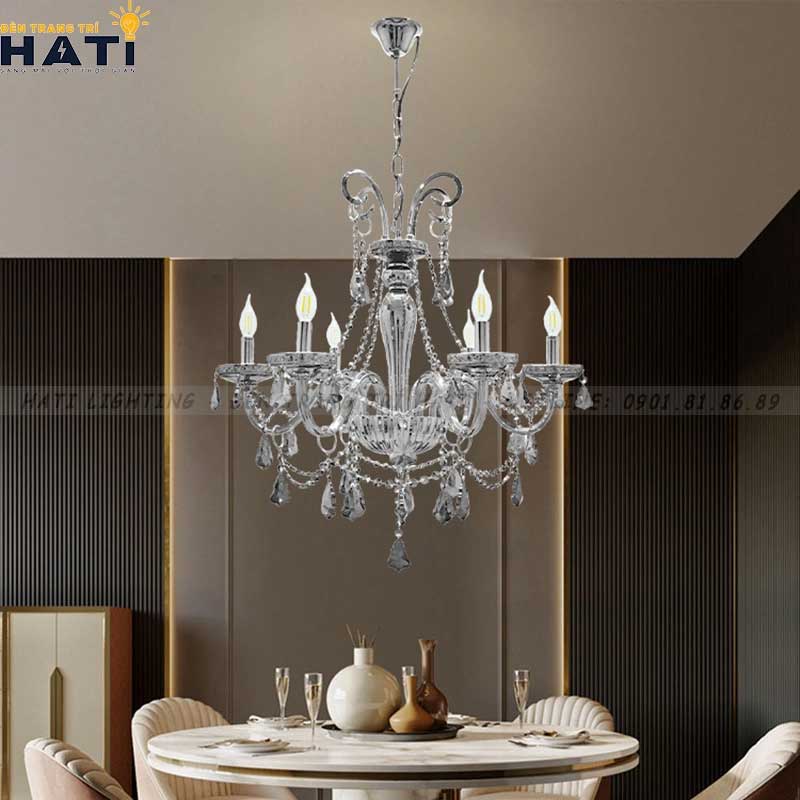 Đèn chùm thuỷ tinh