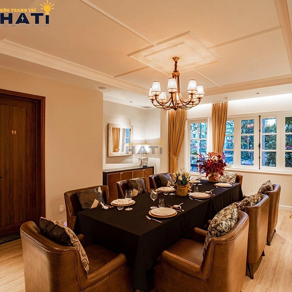 đèn chùm trang trí phòng khách