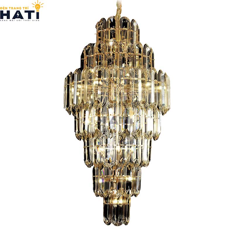 Đèn pha lê thông tầng