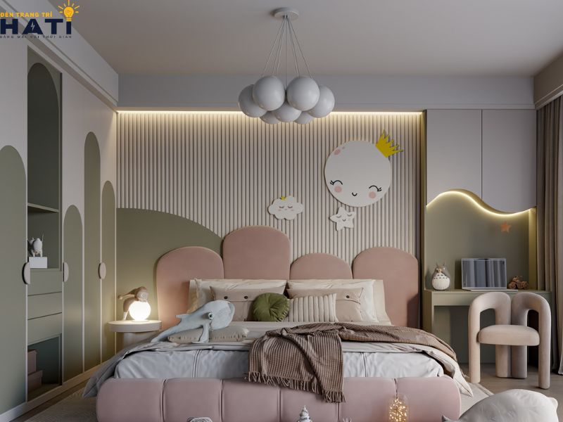 Đèn phòng ngủ cho bé giúp tạo nên một không gian sống đầy cảm hứng cho trẻ