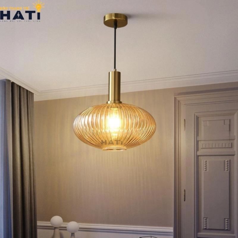 Đèn thả đơn thuỷ tinh