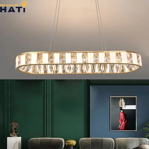 Đèn thả pha lê mới nhất năm 2024