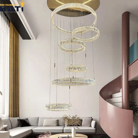 Đèn thả pha lê đẹp và sang trọng