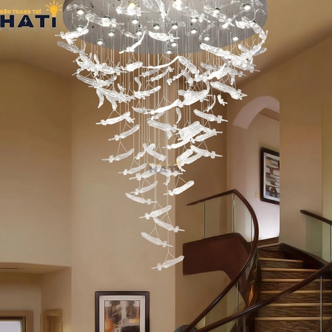 Đèn thả pha lê được thiết kế tinh xảo