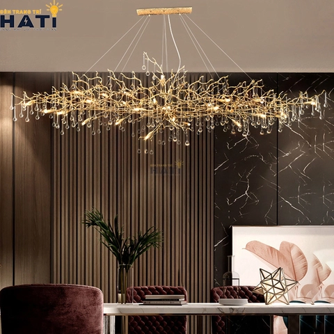 Với đa dạng mẫu mã, đèn thả pha lê được nhiều người lựa chọn