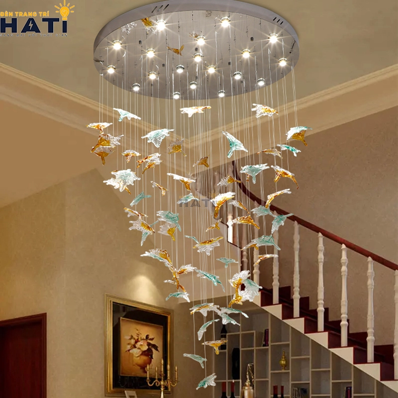 Đèn thả phòng khách hiện đại không chỉ là một vật dụng chiếu sáng mà còn là một phần quan trọng