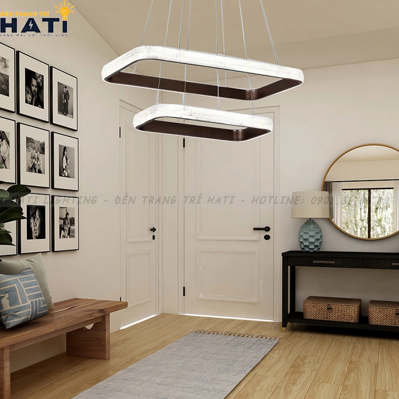 Đèn thả phòng khách hiện đại không chỉ là một vật dụng chiếu sáng mà còn là một phần quan trọng