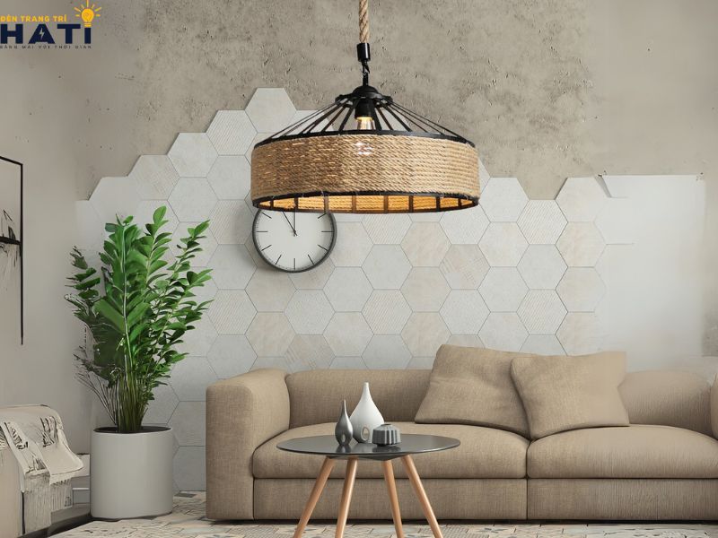 Đèn thả vintage đặc biệt nổi bật trong các căn hộ hiện đại