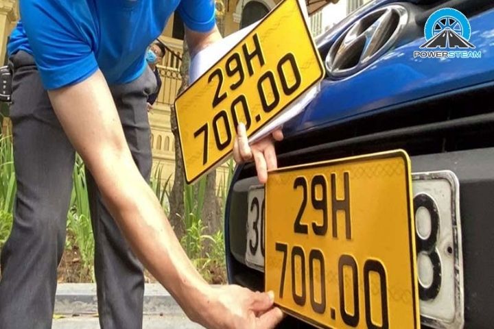 Biển số xe 7 nút thuộc mệnh Kim