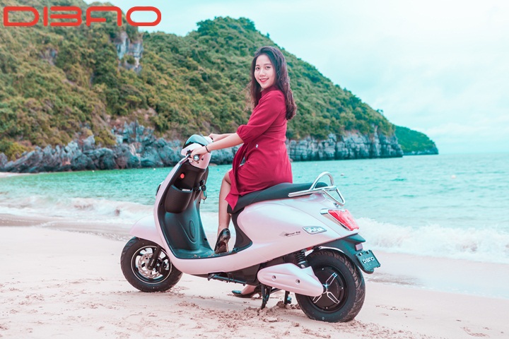 Xe điện màu hồng - Dibao BUTTERFLY