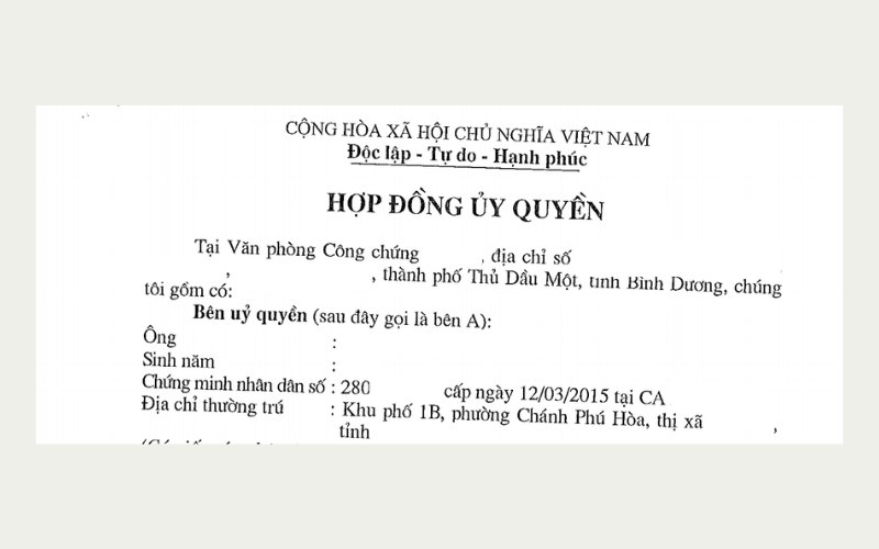 Giấy ủy quyền xe máy có thời hạn bao lâu