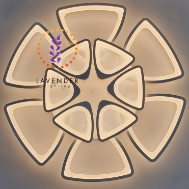 Đèn LED mâm Dimmer hoa mai trắng