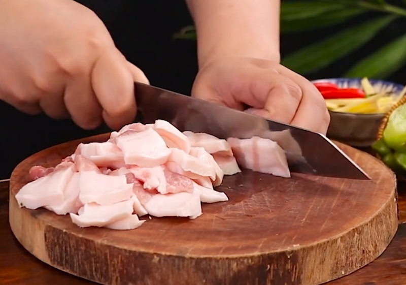 Ba chỉ thái mỏng vừa ăn