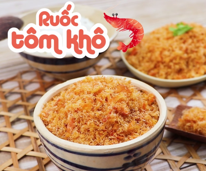 Hướng dẫn cách làm ruốc tôm khô thơm ngon như ngoài hàng