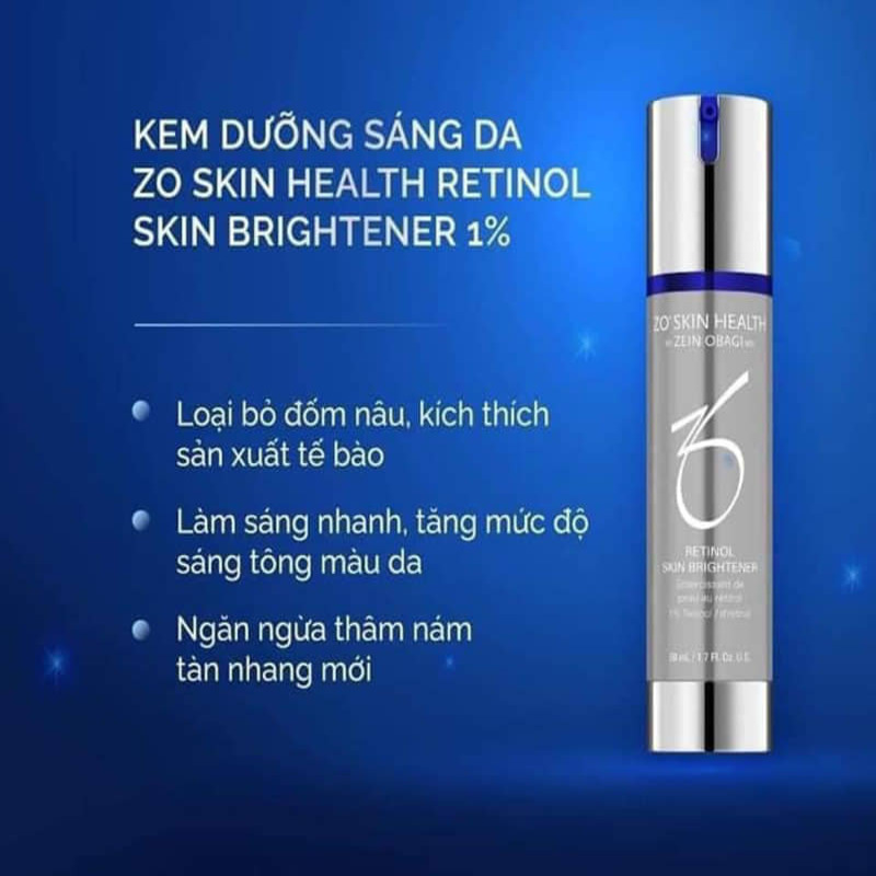 zo skin health retinol skin brightener 1%