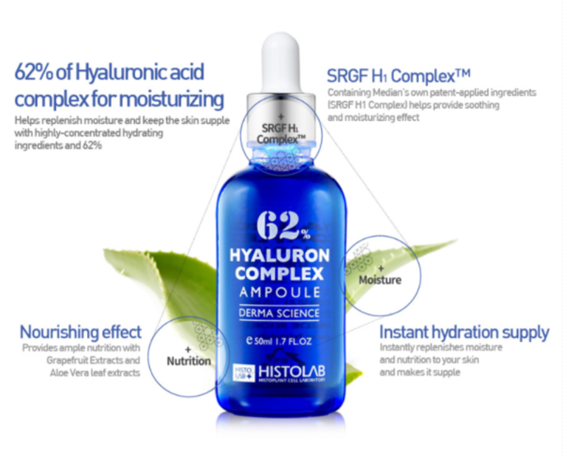 Tinh chất dưỡng ẩm 62% HYALURON COMPLEX AMPOULE HISTOLAB