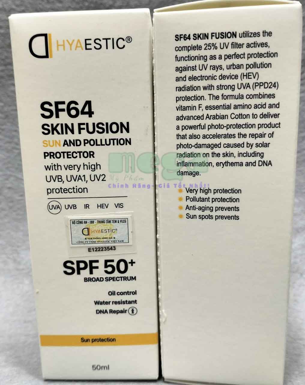 Kem chống nắng Hyaestic Skin Fusion SF64 