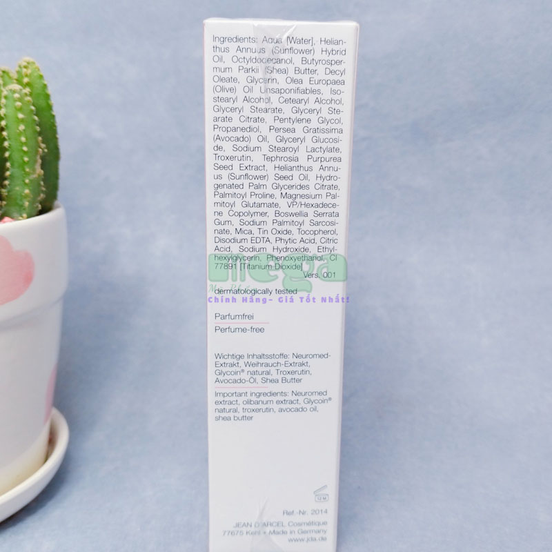 Kem Dưỡng Jean d'Arcel Làm Dịu Da Mỏng Đỏ, Giãn Mạch, Nhạy Cảm 30ml