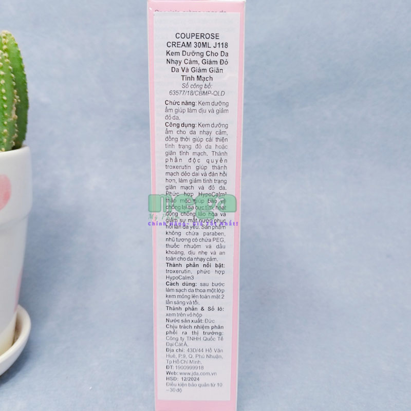 Kem Jean D’Arcel Couperose Cream 30ml