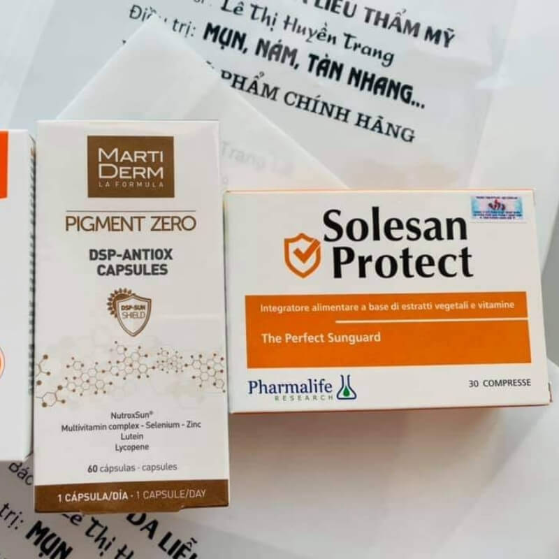 viên uống chống nắng solesan protect 4