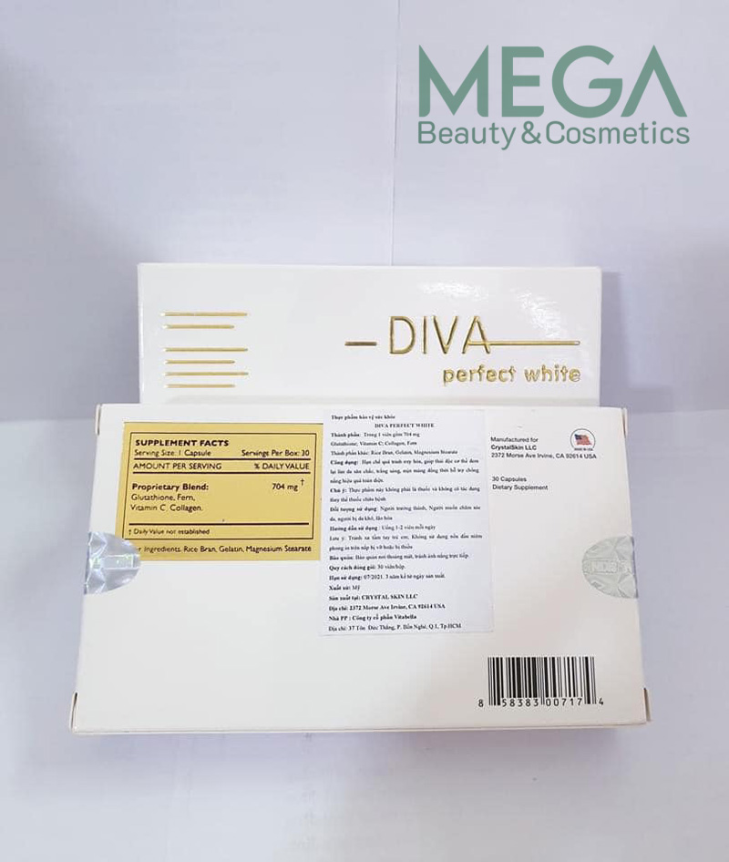 Viên uống diva perfect white giá bao nhiêu