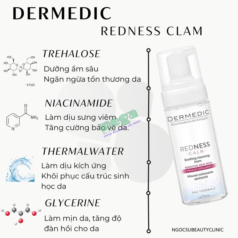 Dermedic Redness Soothing Cleansing Foam 150ml