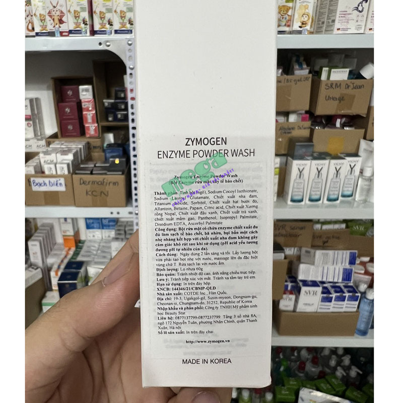 Bột Rửa Mặt Zymogen Enzyme Powder Wash