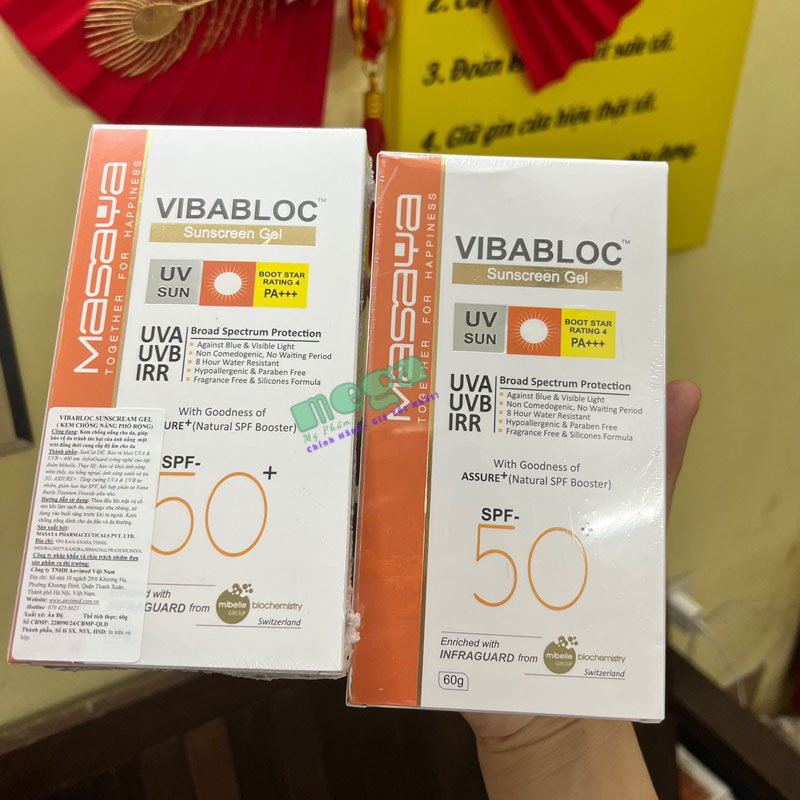 Kem chống nắng Vibabloc Sunscreen Gel