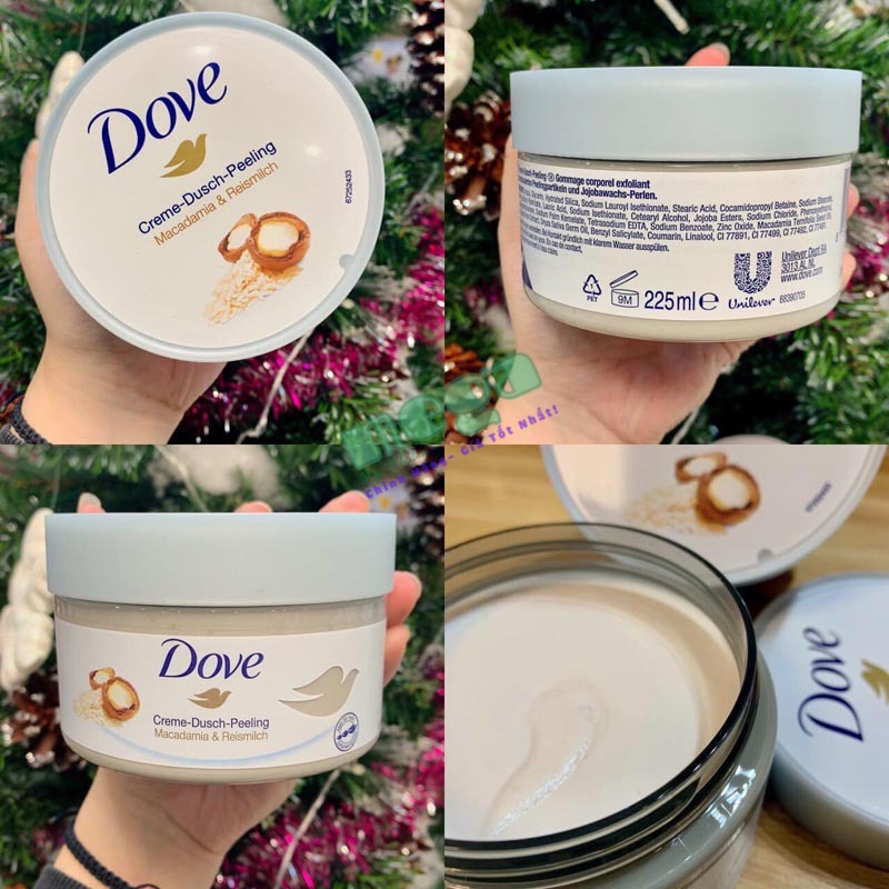 Tẩy da chết Dove Maca Made In Germany