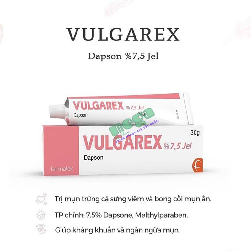  Vulgarex 7.5 Dapsone Jel 30g