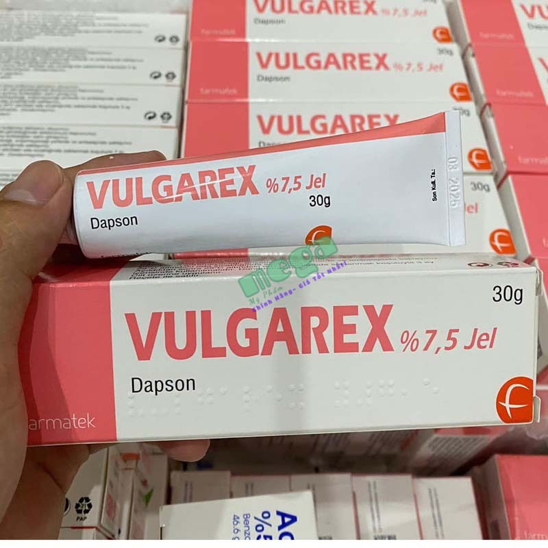 Gel Mụn Trứng Cá Vulgarex 7.5 Dapsone Jel 30g