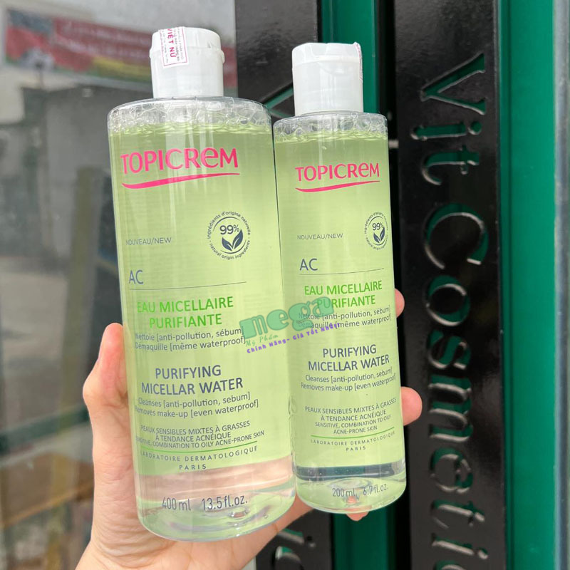 Nước Tẩy Trang Topicrem Cho Da Dầu AC Purifying Micellar Water