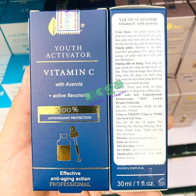 Serum Trắng Da AVA Vitamin C