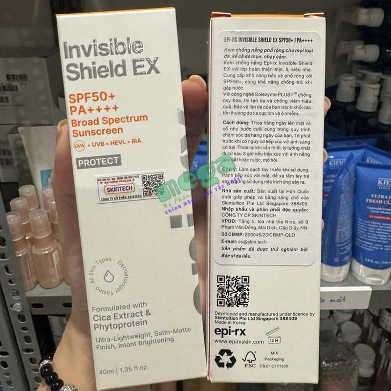 Kem Chống Nắng EPIRX Invisible Shield Ex SPF50+