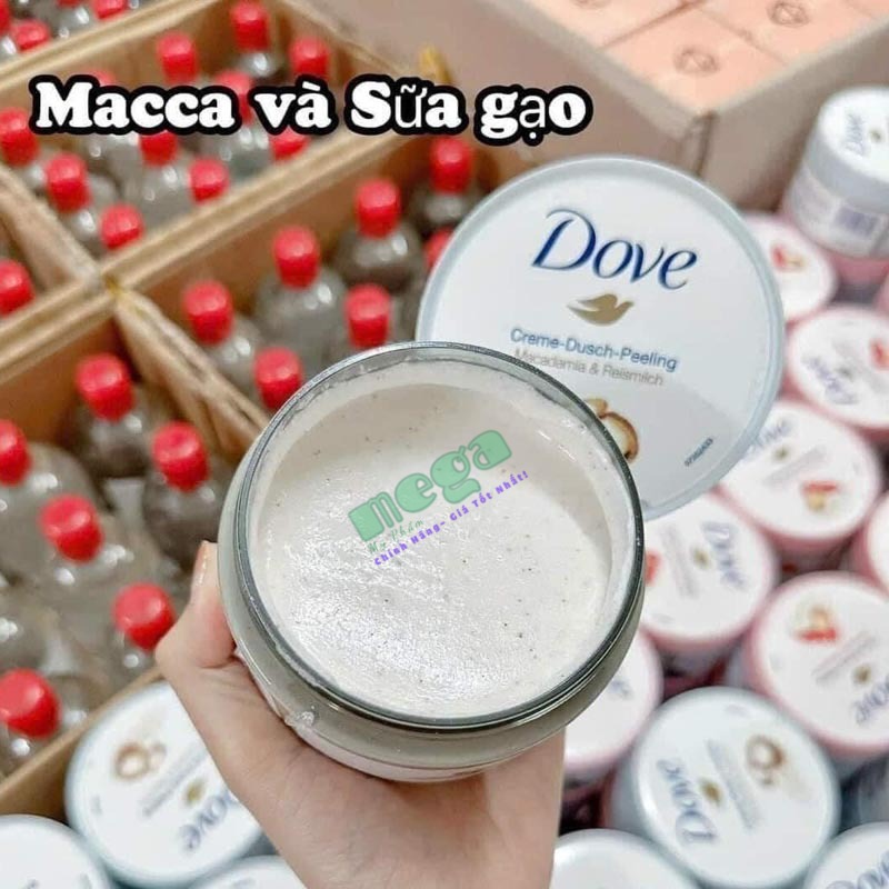 Tẩy da chết Body Dove Creme Dusch Peeling Lựu Đỏ