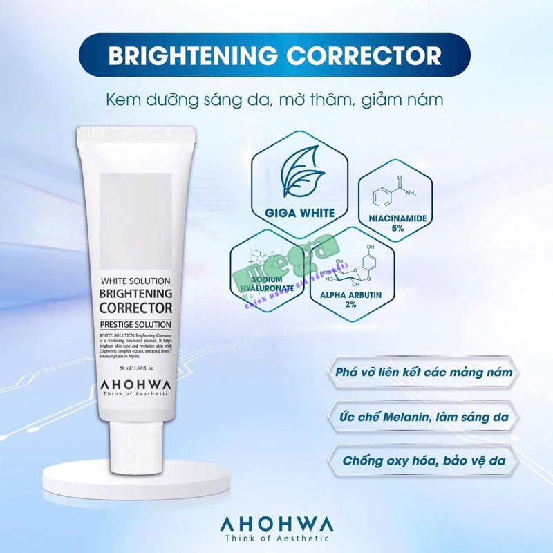 Kem Dưỡng Sáng Da Ahohaw Brightening Corrector