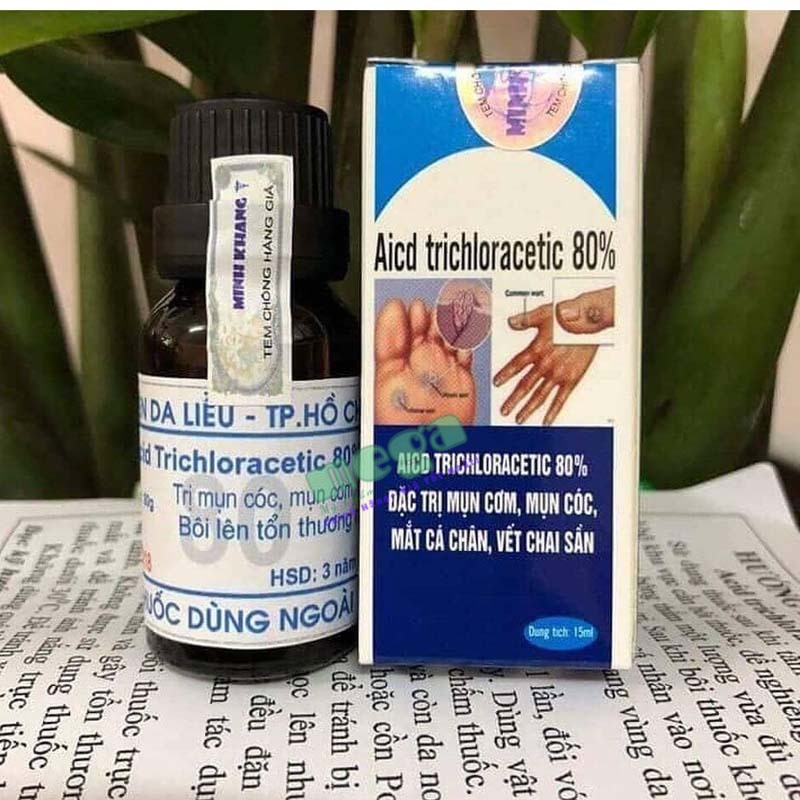 Trị mụn cóc Acid Trichloracetic 80