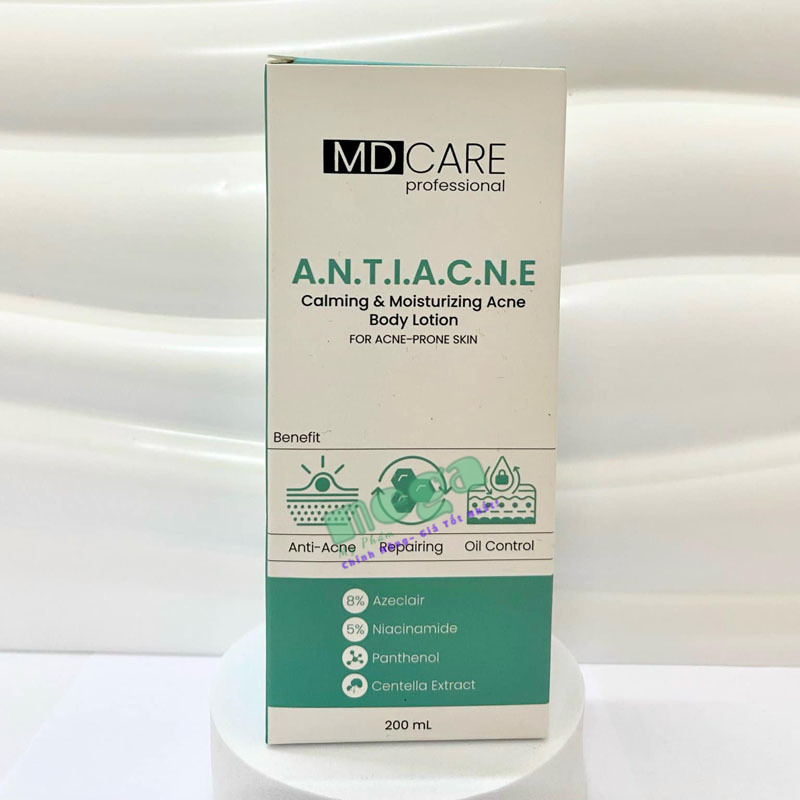 Sữa Dưỡng Thể MD CARE Calming & Moisturizing Acne Body Lotion
