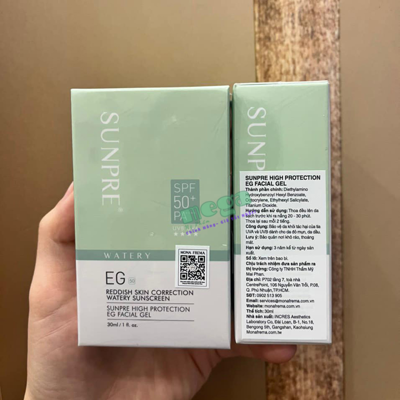 Mona Frema Sunpre Watery EG Reddish Skin Correction Watery Sunscreen