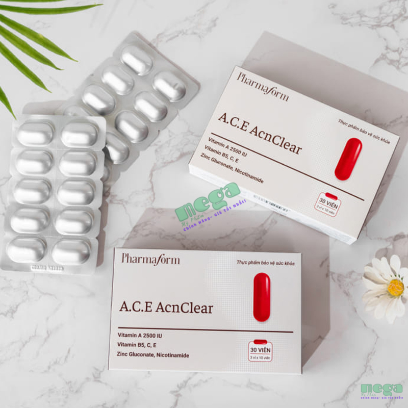 Viên Uống Kiềm Dầu A.C.E AcnClear
