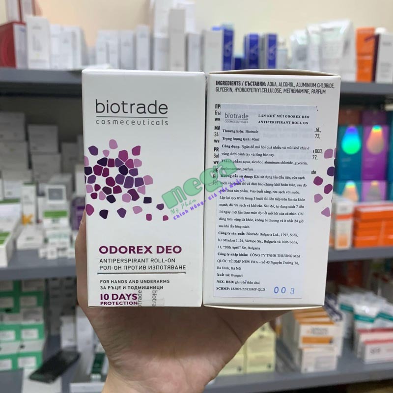 Lăn Khử Mùi Biotrade Odorex Deo Roll-on
