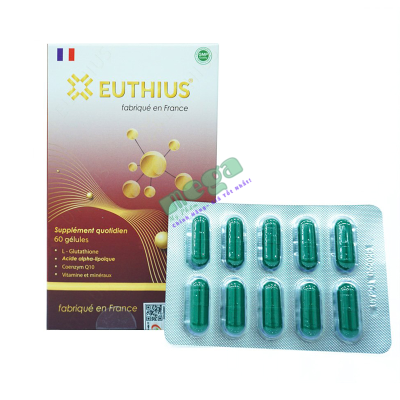 Viên uống bổ sung Euthius L-glutathione