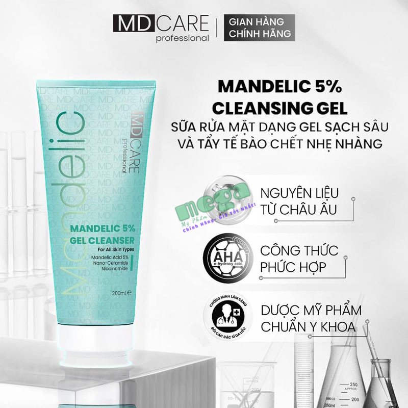 Sữa Rửa Mặt Mandelic Acid 5% Gel Cleanser