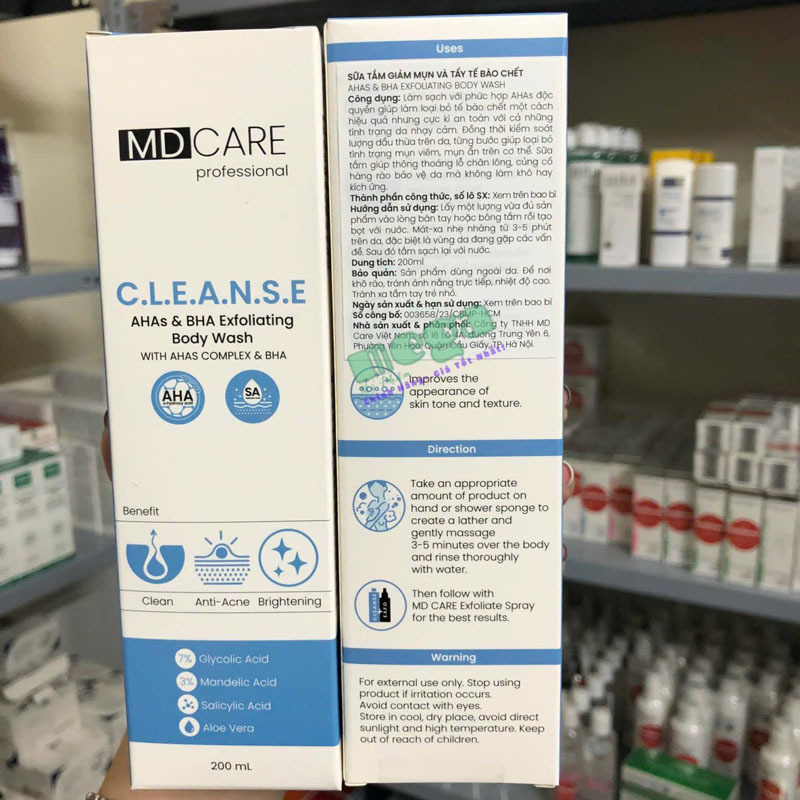 Sữa Tắm AHAs & BHA Exfoliating Body Wash