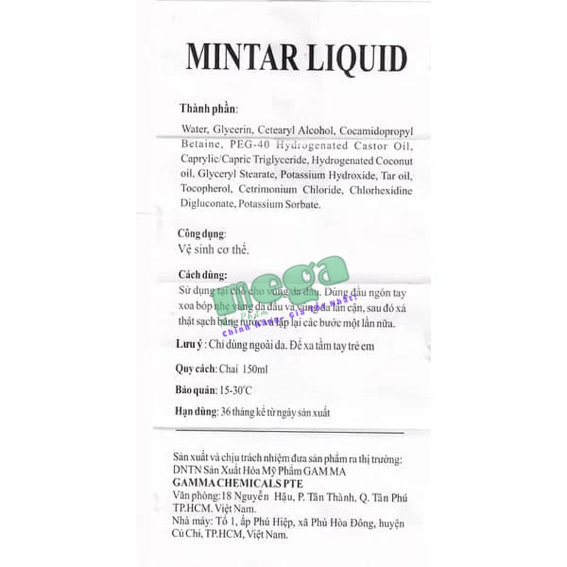 Dầu gội Mintar Liquid
