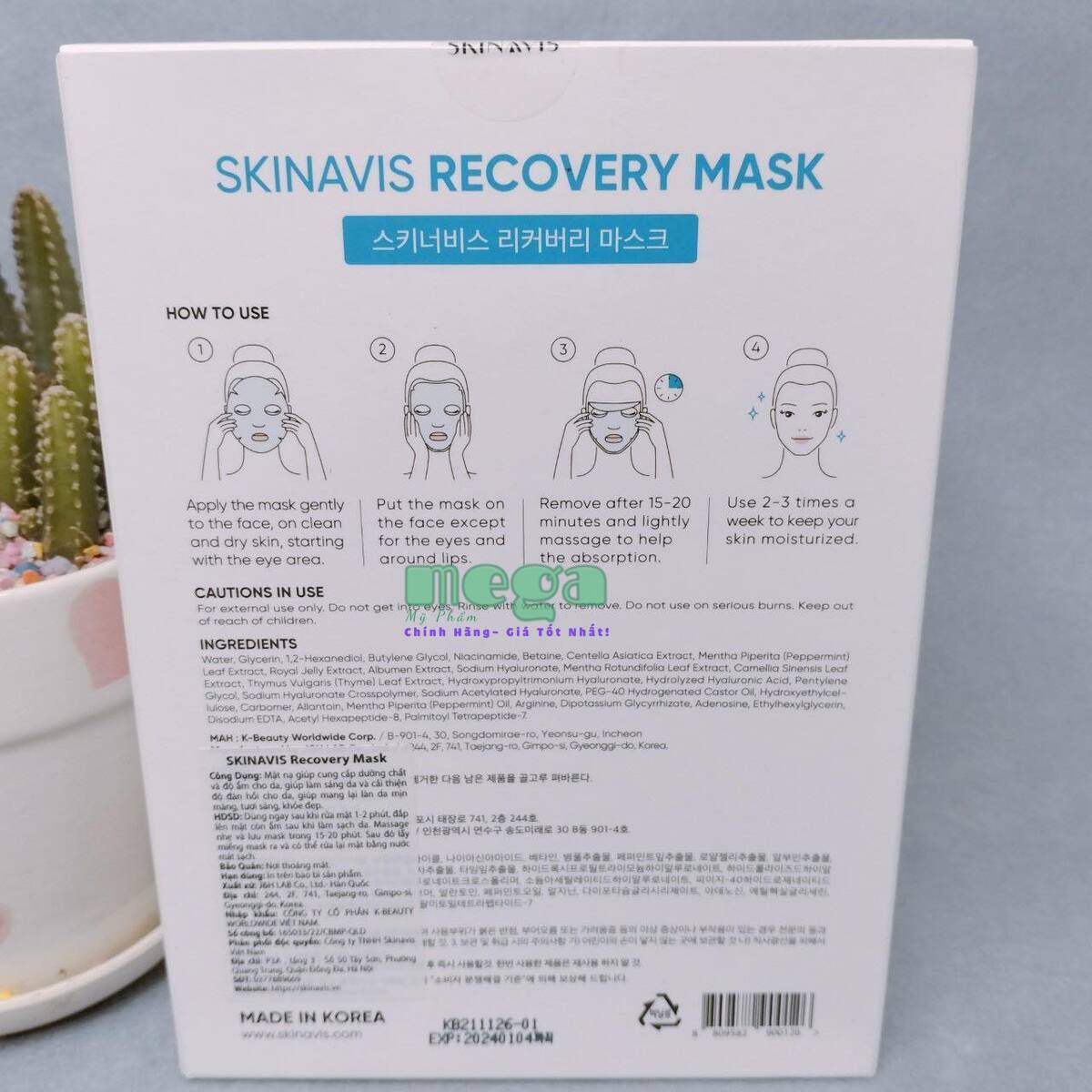 Mặt Nạ Skinavis Recovery Mask