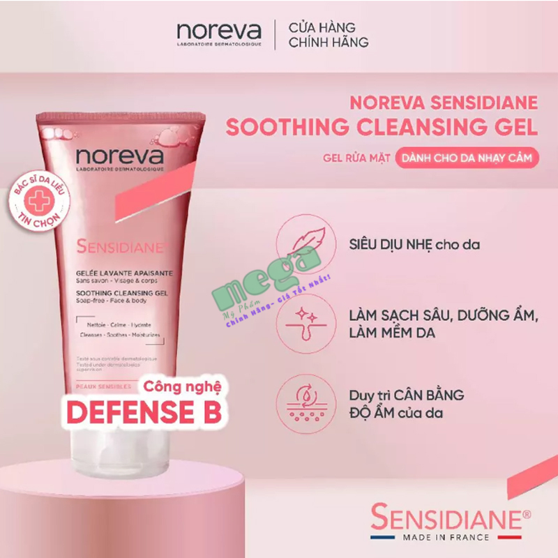 Noreva Sensidiane Soothing Cleansing Gel