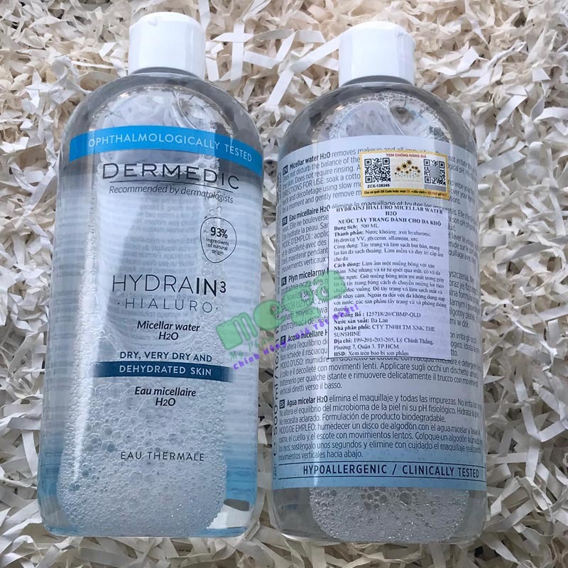 Nước Tẩy Trang Dermedic HYDRAIN3 HIALURO